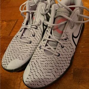 Nike Light Gray and Black Sneakers